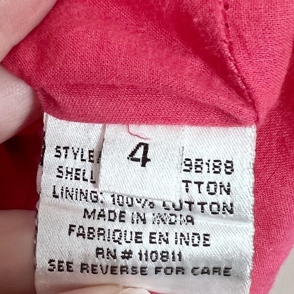 Yoana Baraschi Anthropologie Embroidered, Lace Shift Dress size 4 - Picture 4 of 5